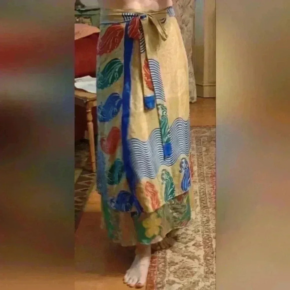 Full Length Maxi Wrap Skirt NWOT - Picture 2 of 10